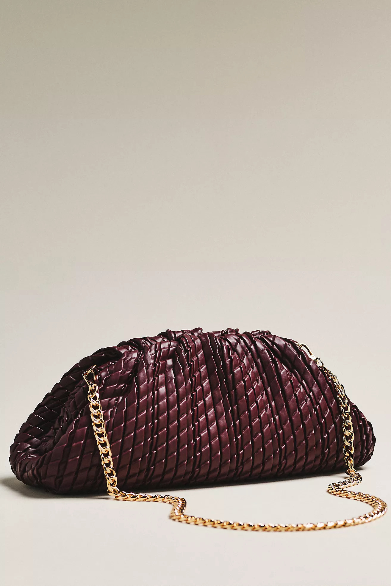 Urban Expressions Oversized Woven Leather Clutch | Anthropologie (US)