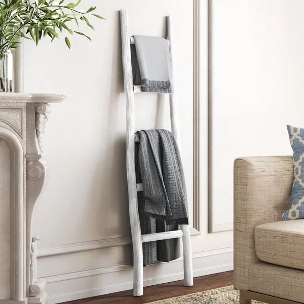 59.5'' Tall Solid Wood Blanket Ladder | Wayfair North America