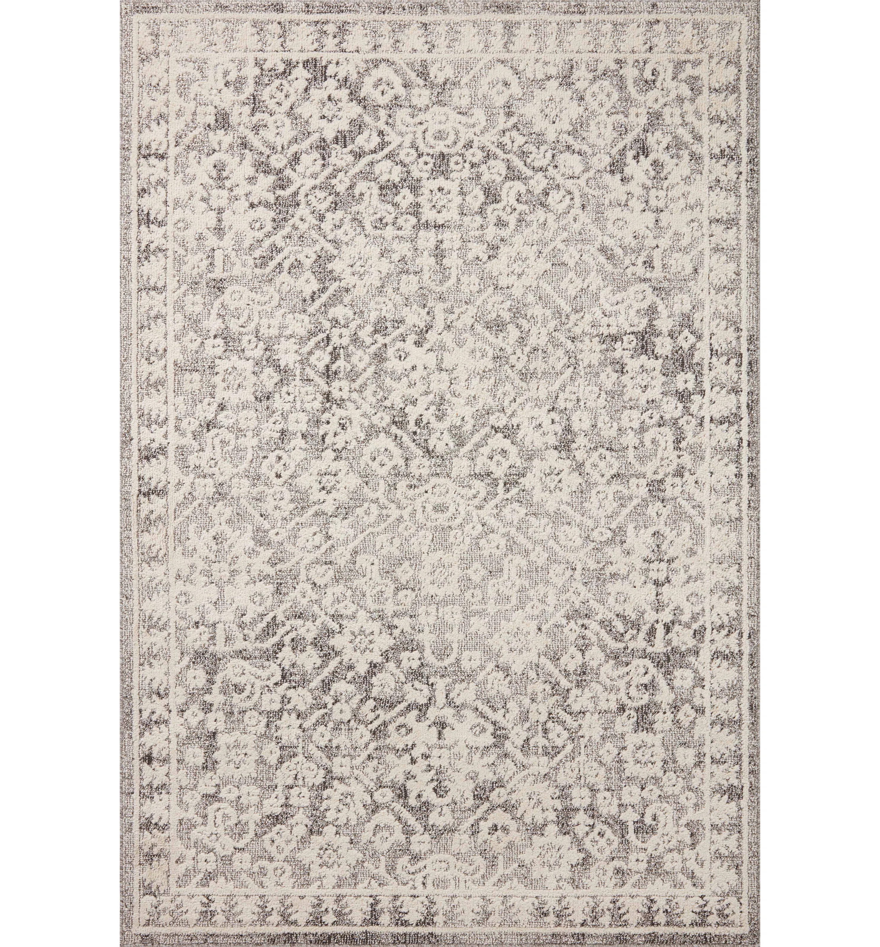 Magnolia Home by Joanna Gaines x Loloi Gigi Grey / Ivory Area Rug | Wayfair North America