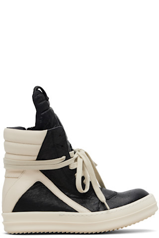 Black Temple Geobasket Sneakers | SSENSE