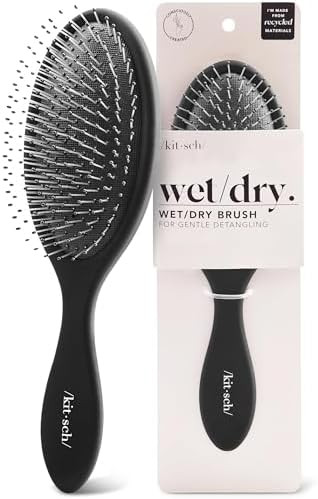 Kitsch Detangler Hair Brush for Wet and Dry Hair, Curly or Straight Hair, Detangling Brush with F... | Amazon (US)
