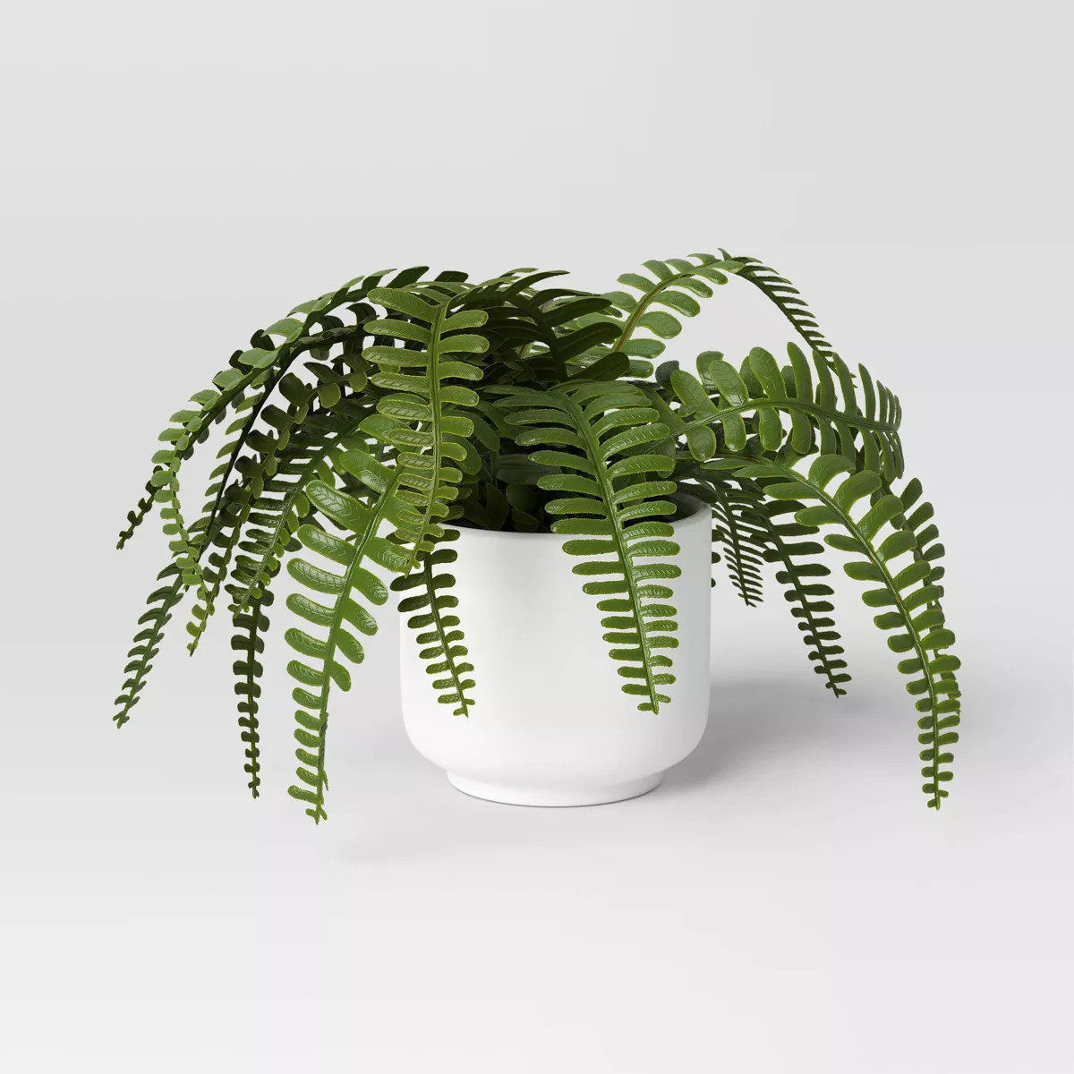 Artificial Fern Plant Light - Threshold™: Indoor Faux Greenery, Melamine Pot, Tabletop Decor | Target