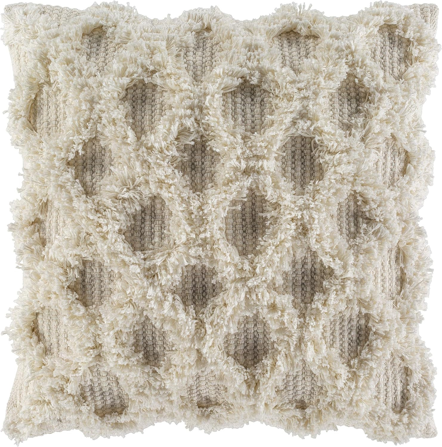 Livabliss Chantelle Pillow Cover, 20" x 20", Khaki | Amazon (US)