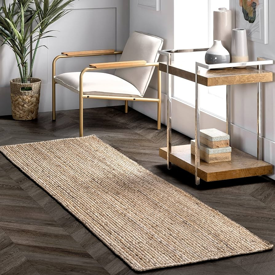 nuLOOM Rigo Hand Woven Farmhouse Jute Runner Rug, 2' 6" x 8', Natural | Amazon (US)