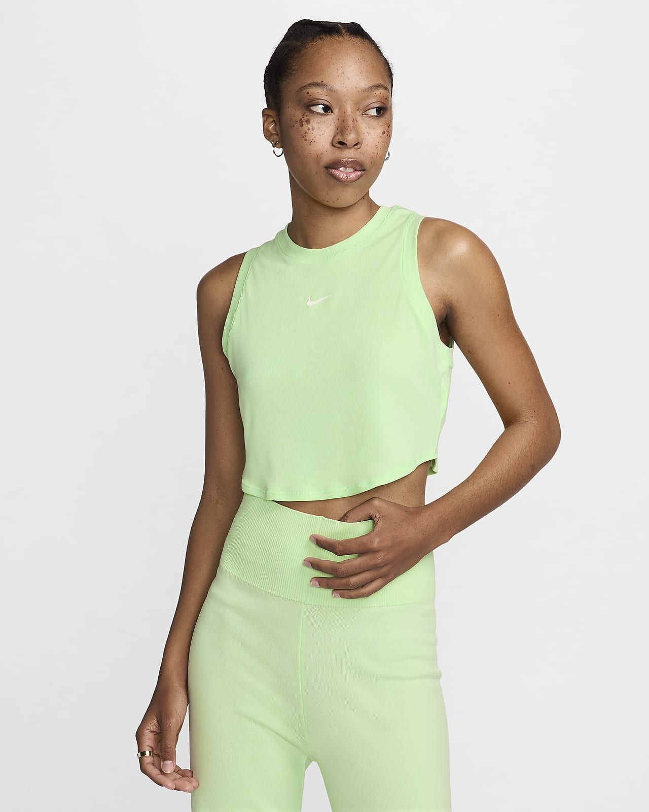 Nike Sportswear Chill Knit Women's Tight Cropped Mini-Rib Tank Top. Nike.com | Nike (US)