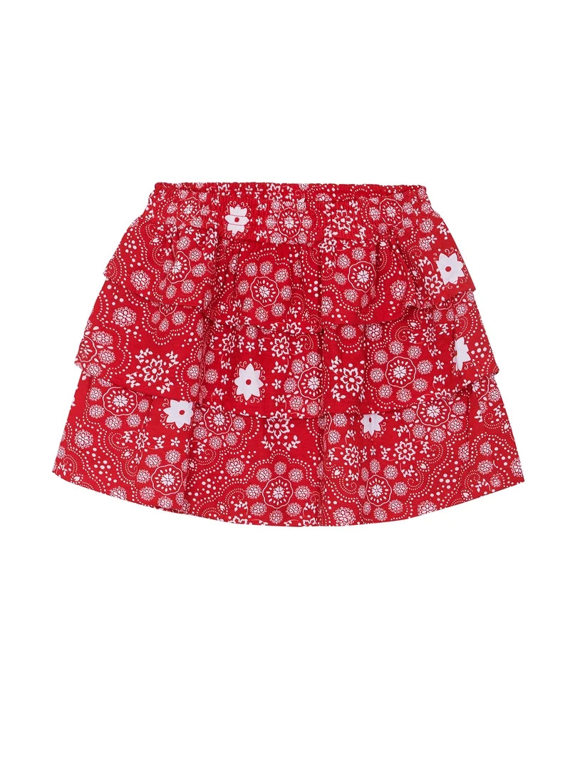 Way to Celebrate Girls Americana Tiered Skirt, Sizes 4-18 | Walmart (US)