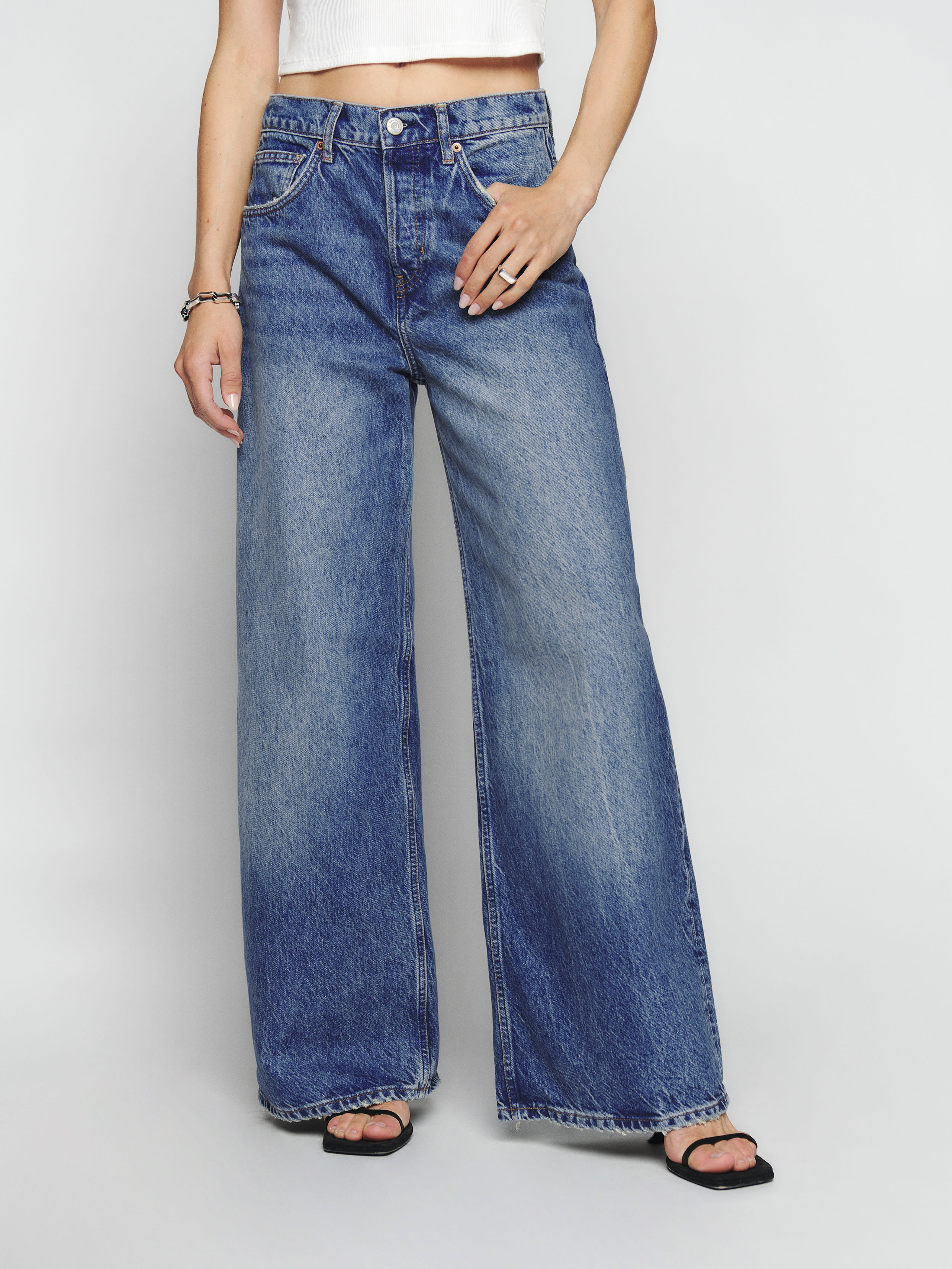 Iggy Super Wide Leg Slouch Jeans | Reformation (Global)