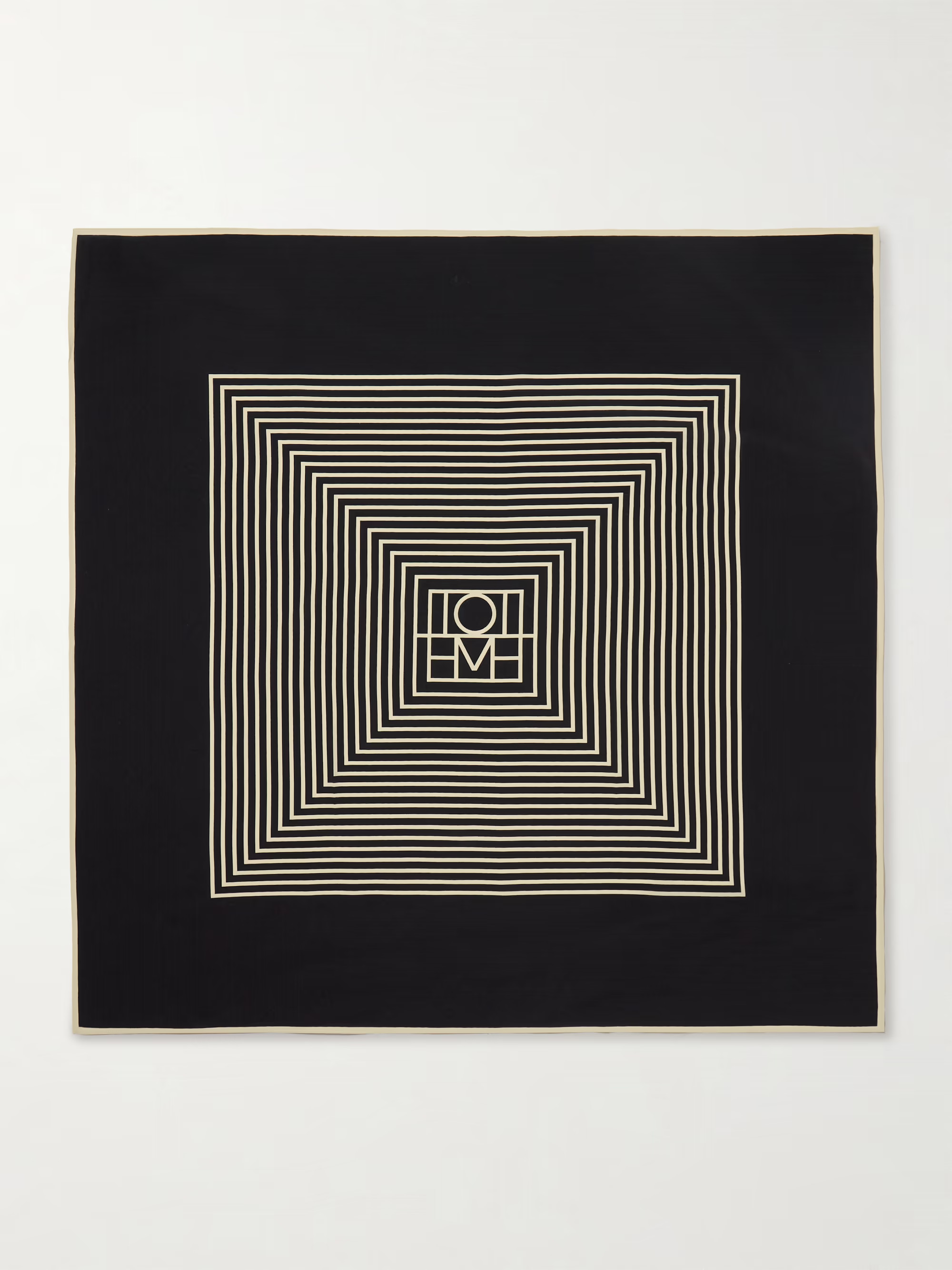 Striped silk crepe de chine scarf - black - One Size | NET-A-PORTER (US)