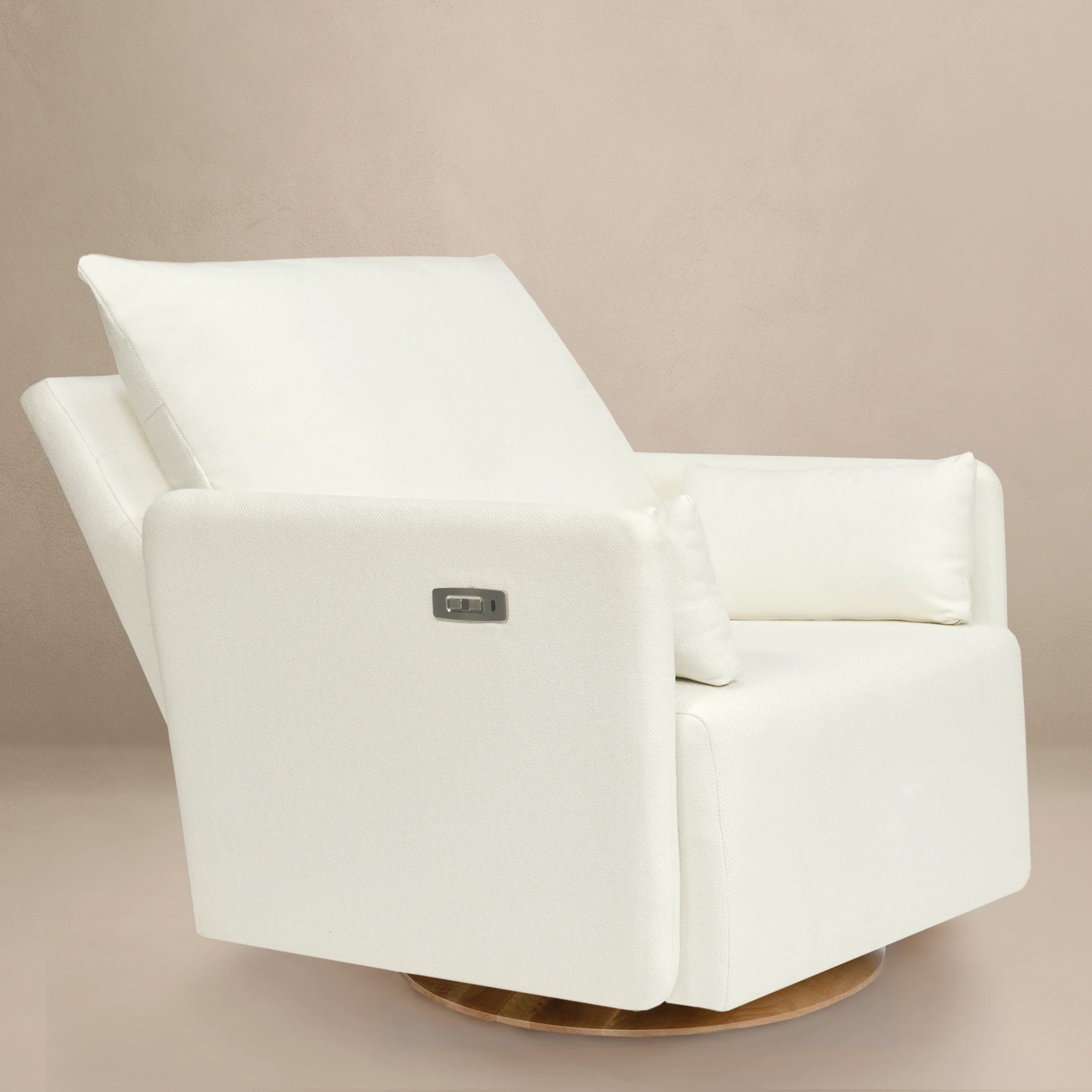 Ollie: a Chair and a Half - Swivel Nursery Glider with Back Recline Feature | Oilo Studio