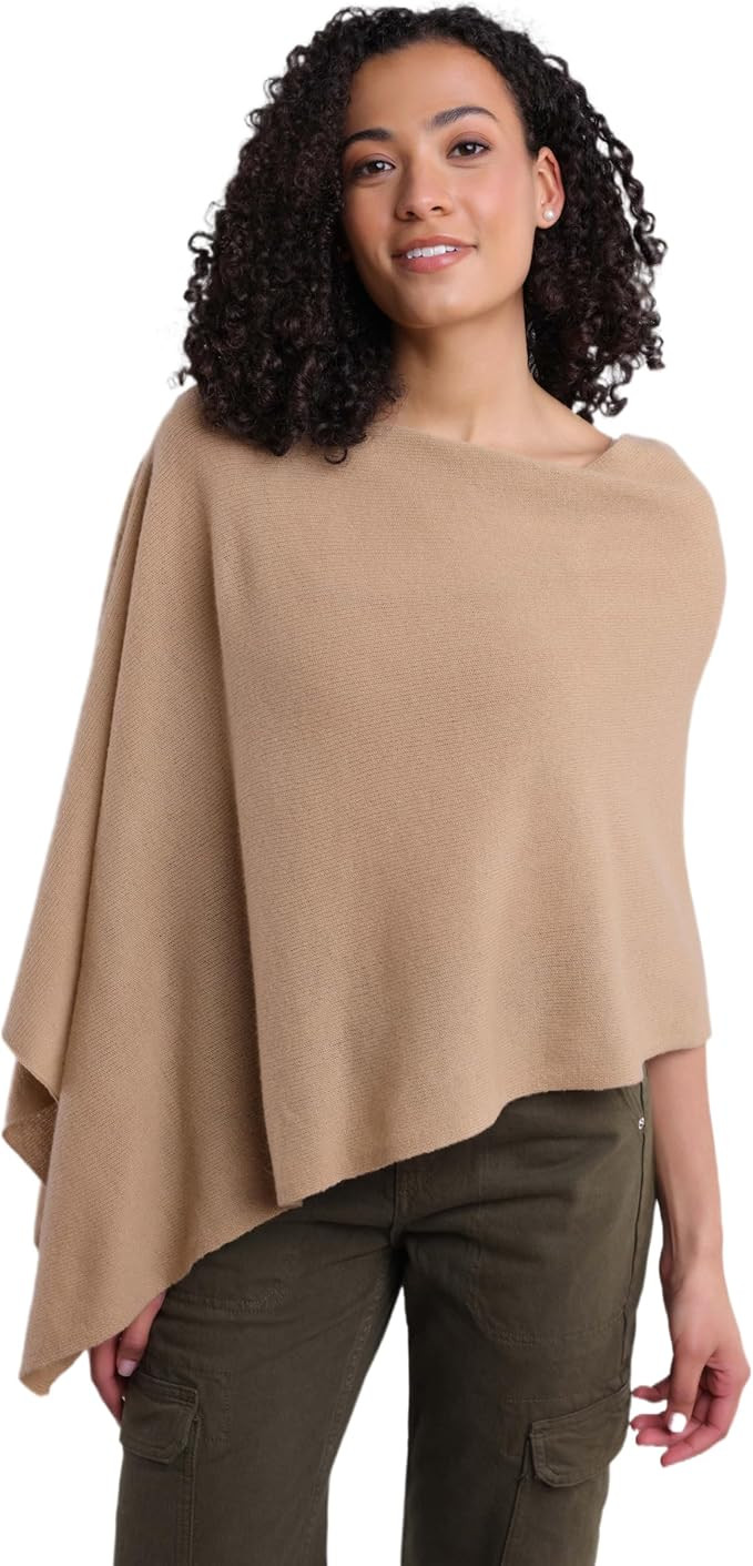 CLAUDIA NICHOLE by Alashan 100% Cashmere Luxe Dress Topper Poncho - Lightweight, Soft, Cozy & Ver... | Amazon (US)