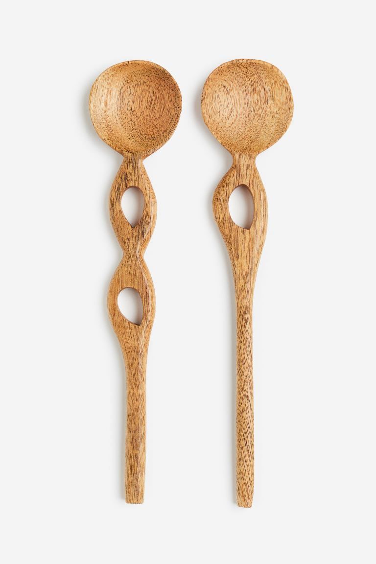 2-pack wooden serving spoons | H&M (UK, MY, IN, SG, PH, TW, HK)