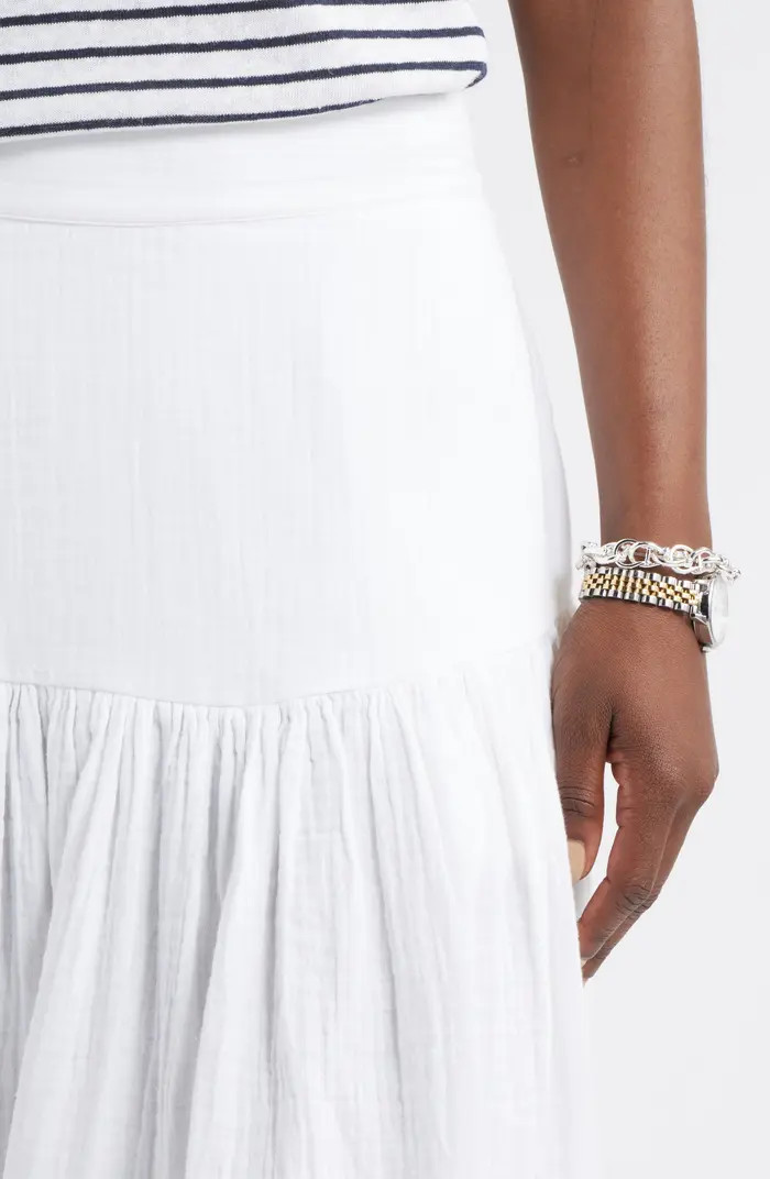 Cotton Gauze Midi Skirt | Nordstrom