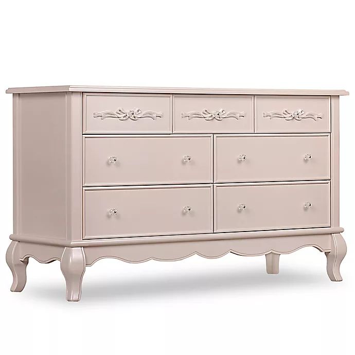 evolur™ Aurora 7-Drawer Double Dresser in Blush Pink | buybuy BABY