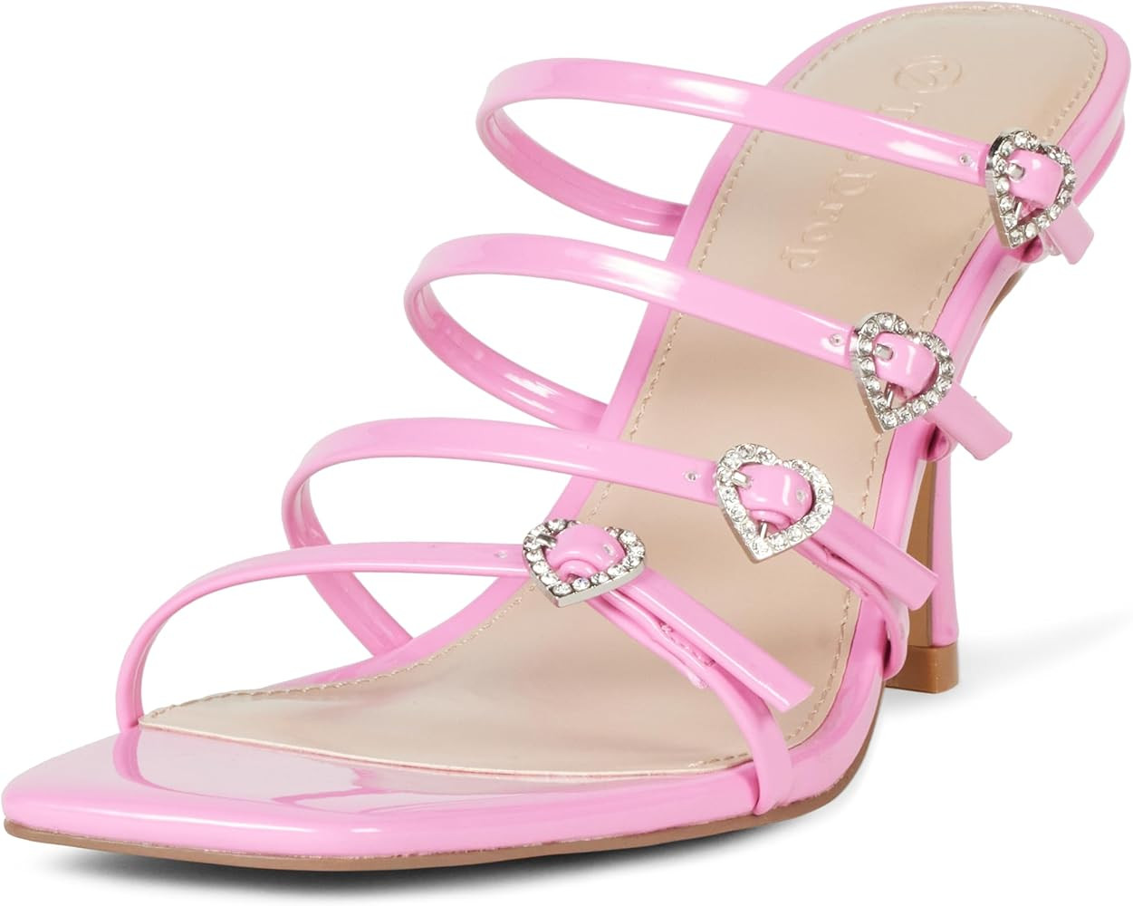 The Drop Women's Naomi Strappy Buckle Heeled Sandal | Amazon (US)