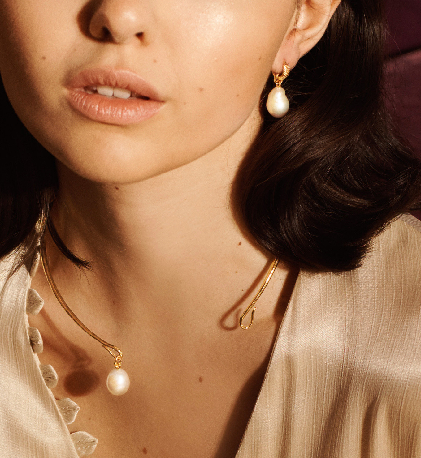 Doina Pearl and Huggie Earrings Set | Monica Vinader (Global)