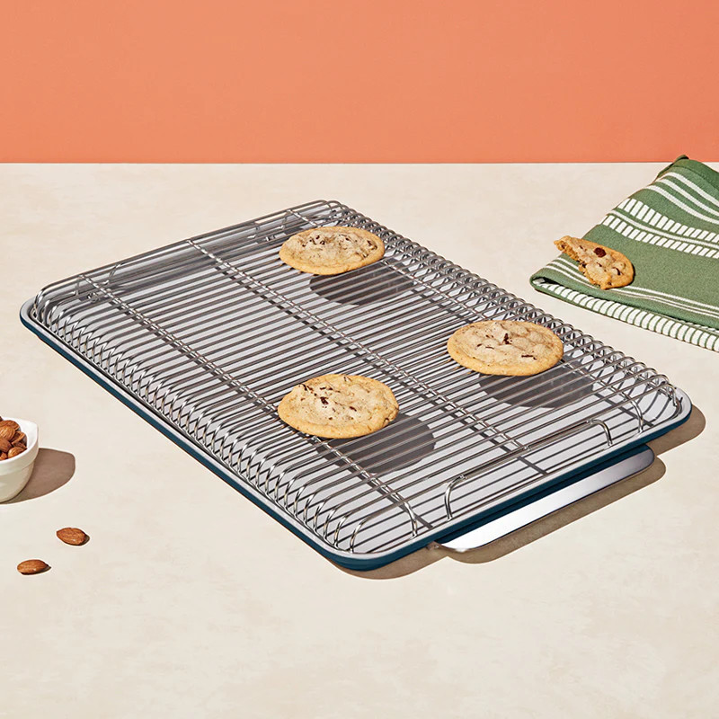 Caraway Navy Baking Sheet & Cooling Rack Duo | Caraway