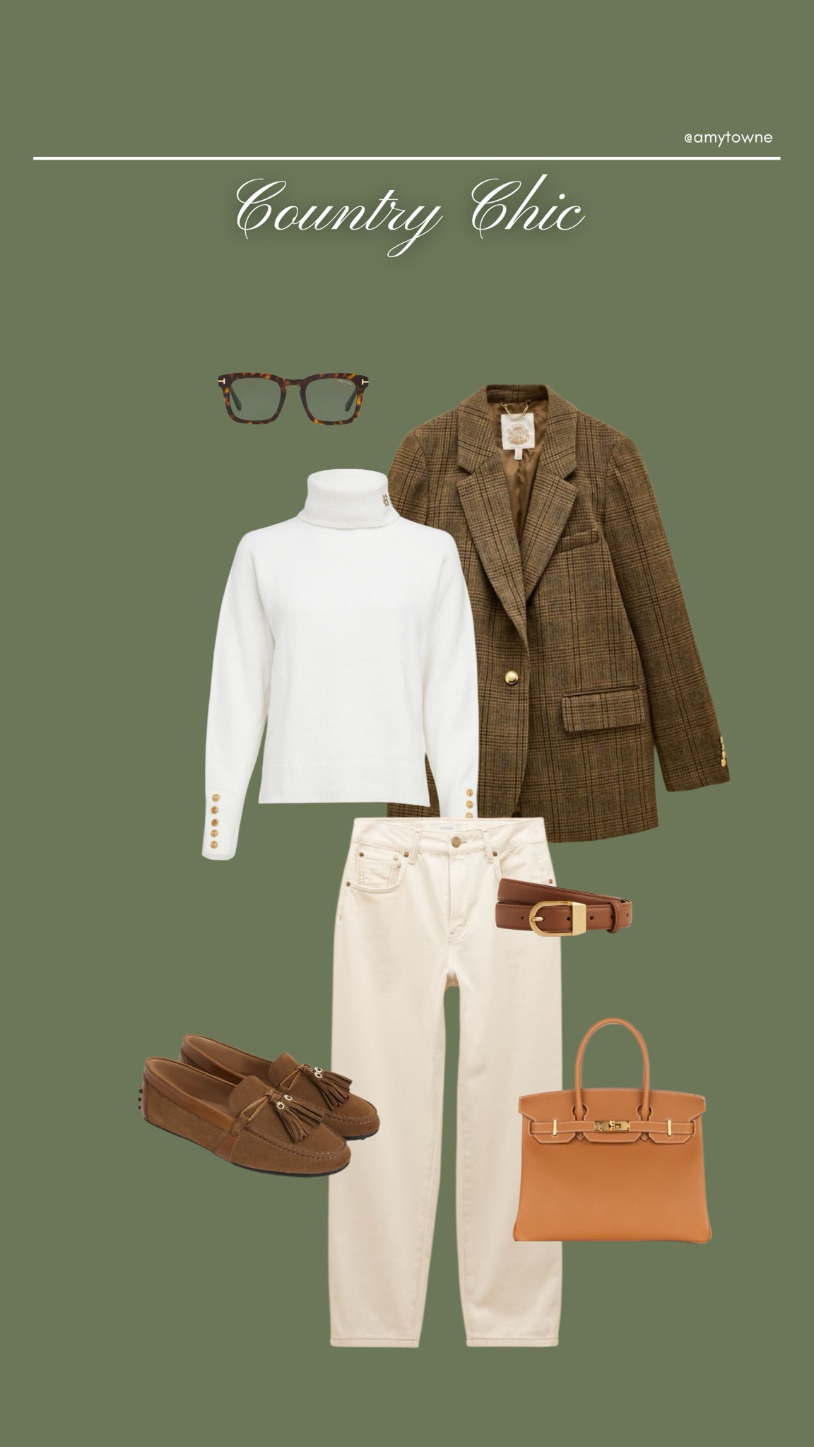 Country chic OOTD 🫶🏻 Who said white jeans were just for summer? Add a tweed blazer for shape & texture, and tan accessories 🌿

#LTKuk #LTKmodest #LTKstyletip