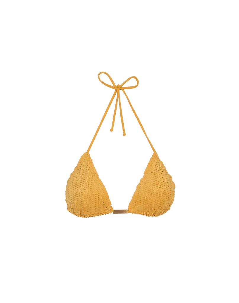 Scales Ripple Top - Mustard | ViX Swimwear