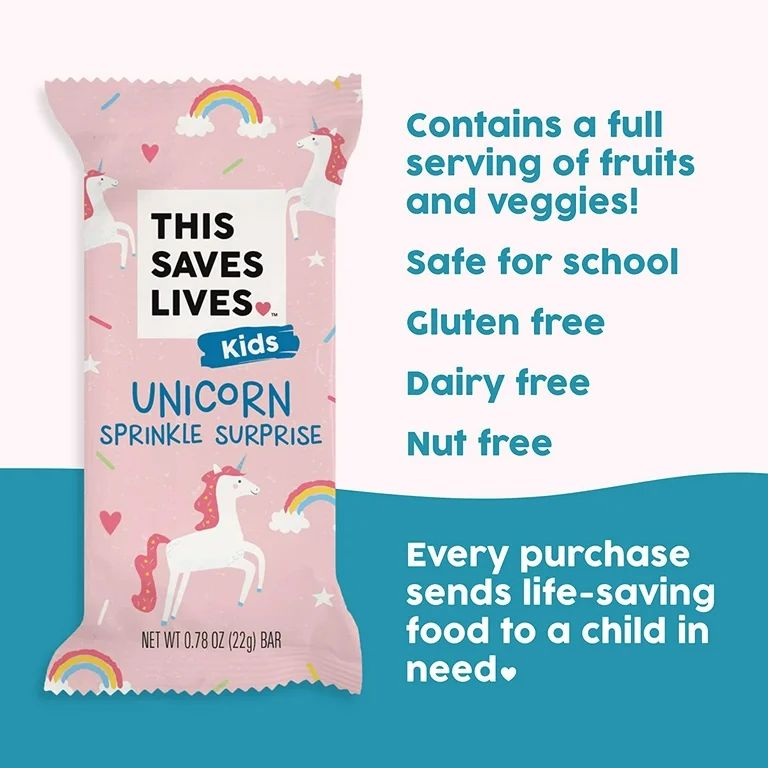 This Saves Lives Kids Rice Krispy Treats, Unicorn Sprinkle Surprise 18 Pack, Gluten Free Snack Ba... | Walmart (US)