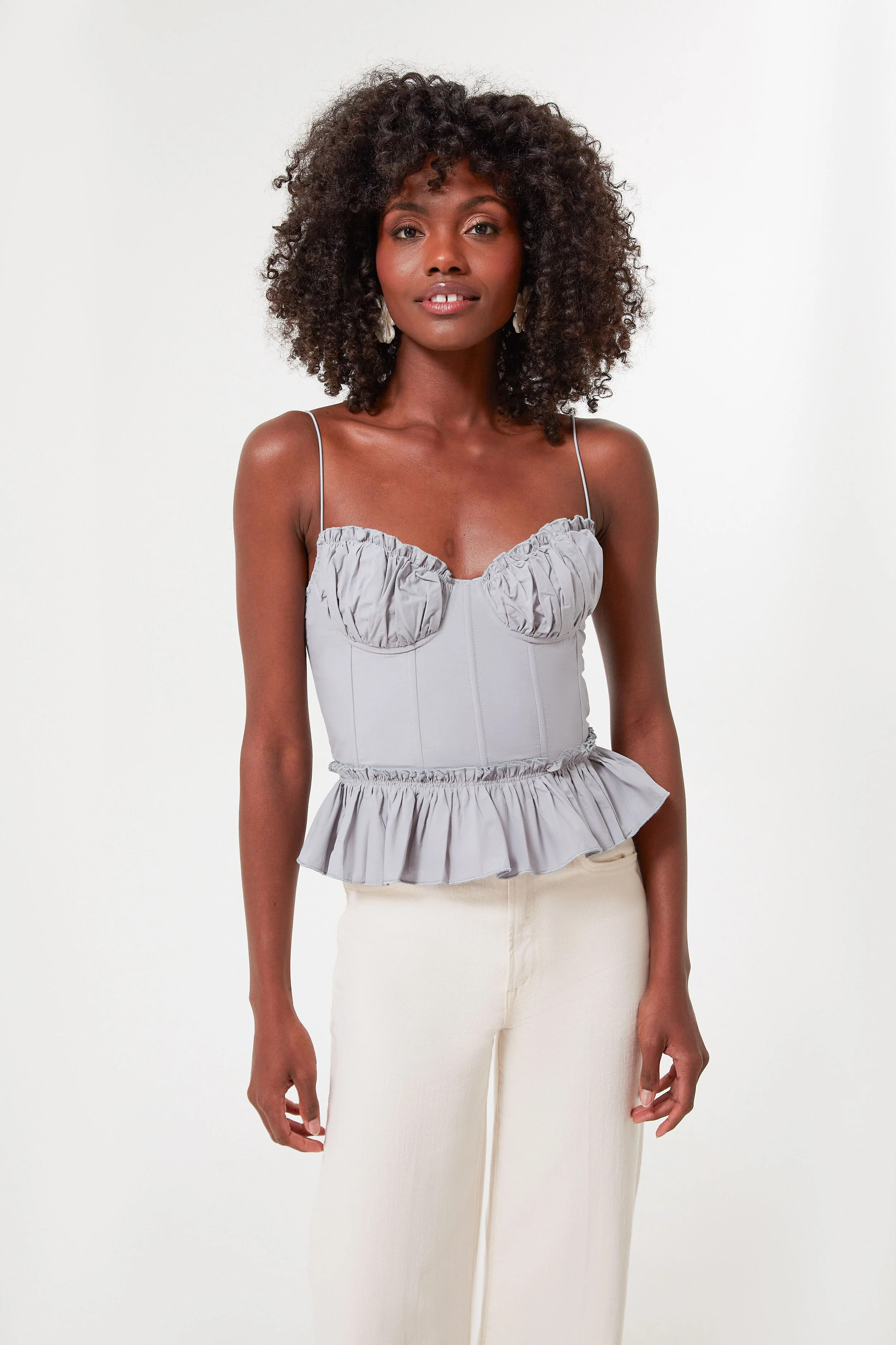 Blue Raina Bustier Top | Tuckernuck (US)