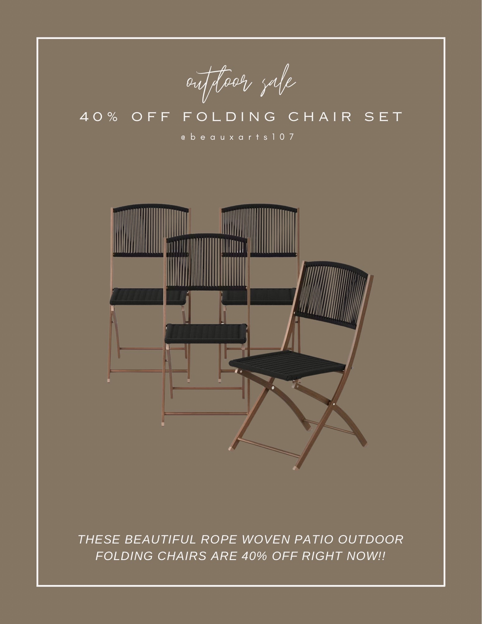 Save 40% off on these beautiful folding patio outdoor chairs under $160!

#LTKSaleAlert #LTKStyleTip #LTKHome