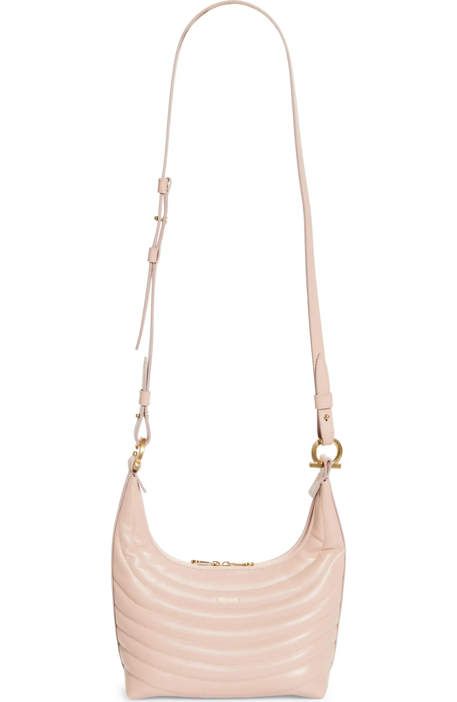 FERRAGAMO Matelassé Leather Crossbody Bag | Nordstrom | Nordstrom