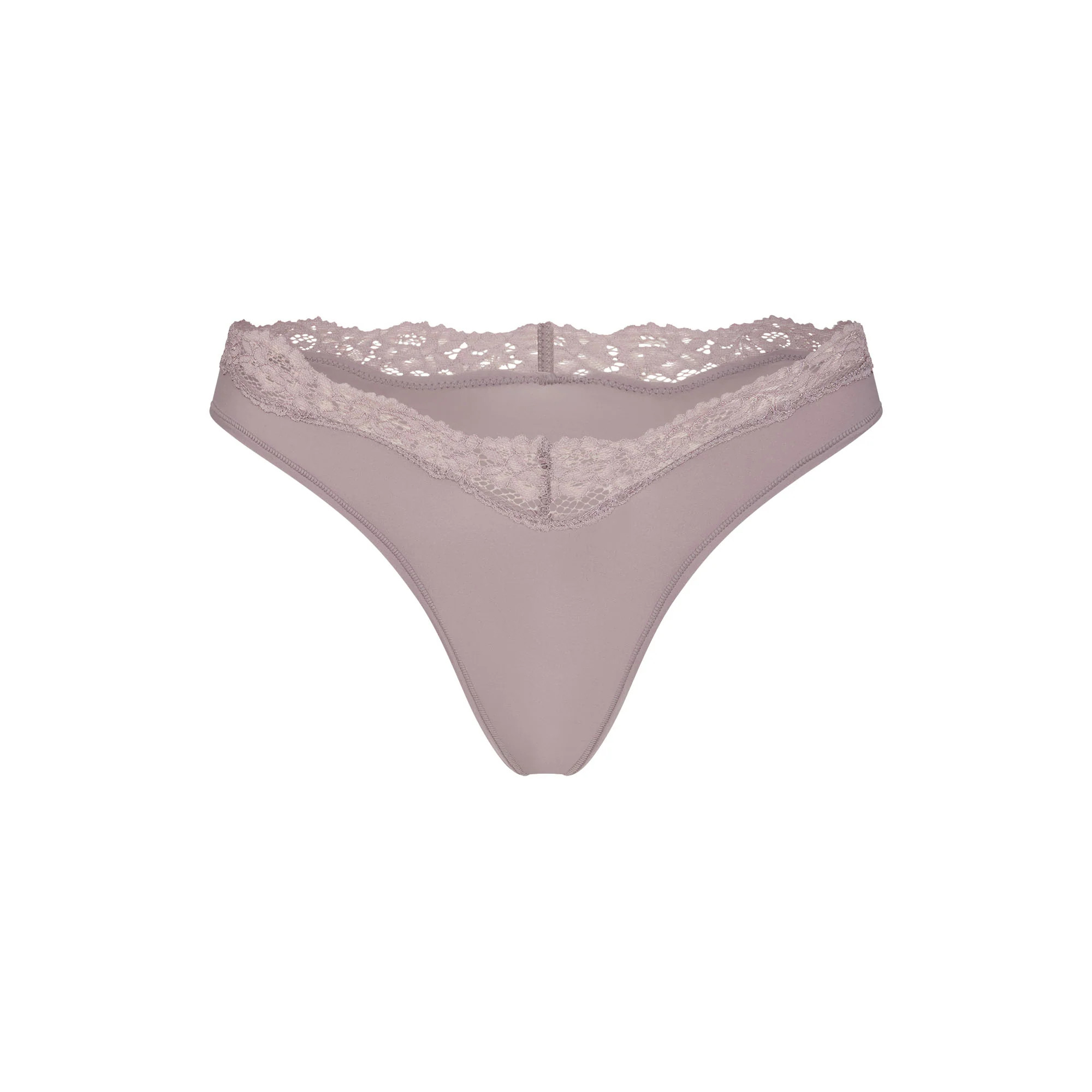 FITS EVERYBODY LACE DIPPED THONG | ZINC | SKIMS (US)
