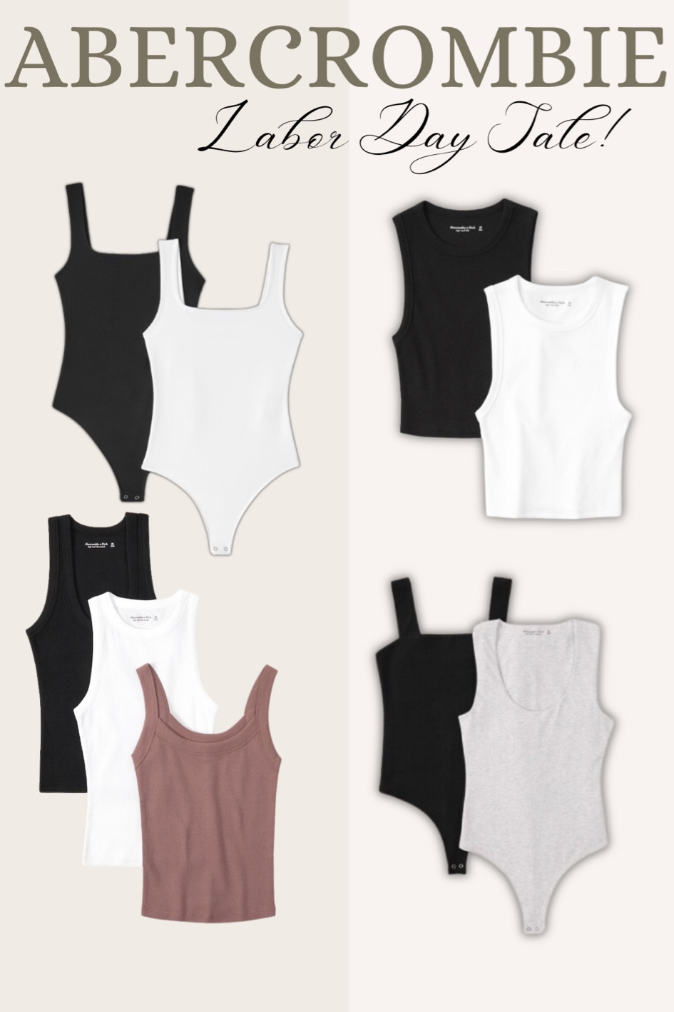 Abercrombie and Fitch Labor Day sale Limited-Time! Basic sets for such great prices!!! 🫶

#LTKworkwear #LTKBacktoSchool #LTKsalealert