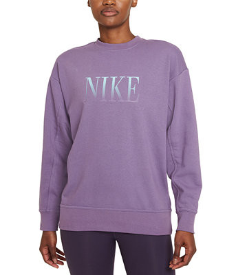 Nike Women's Dri-FIT Get Fit French Terry Training Top & Reviews - Sweaters - Women - Macy's | Macys (US)
