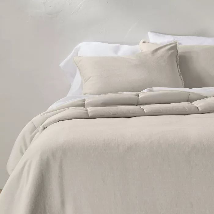 Heavyweight Linen Blend Comforter & Sham Set - Casaluna™ | Target