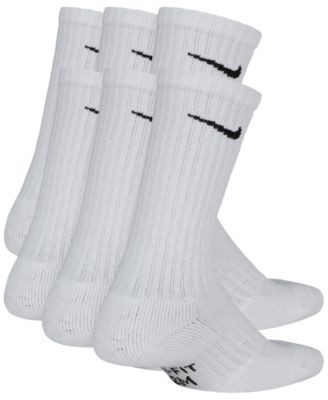 Big Kids' Cushioned Crew Socks, 6 Pairs | Macy's