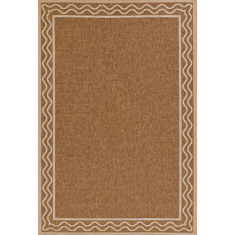 Wave Border Outdoor Rug -  Natural, 5' x 8' | The Company Store
