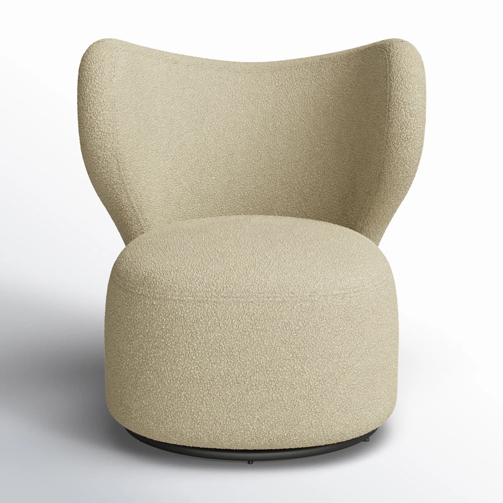 Samos Upholstered Swivel Wingback Chair | Wayfair North America