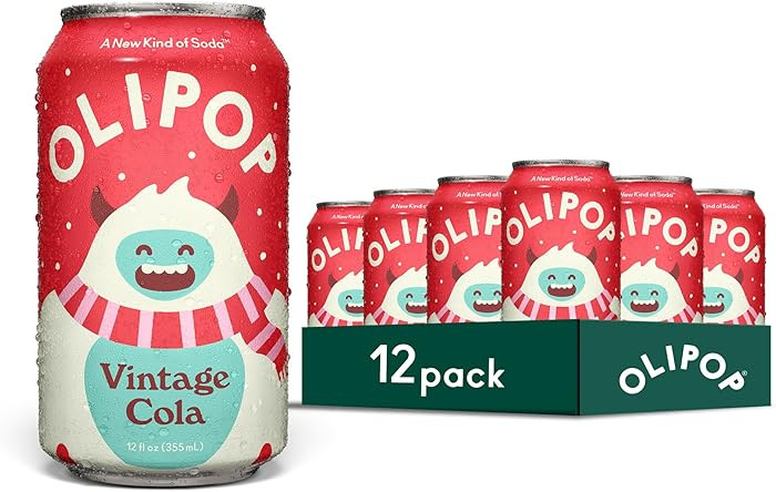 OLIPOP Prebiotic Soda Pop, Vintage Cola, Pantry Pack Packed with Prebiotics, Fiber, and Botanical... | Amazon (US)