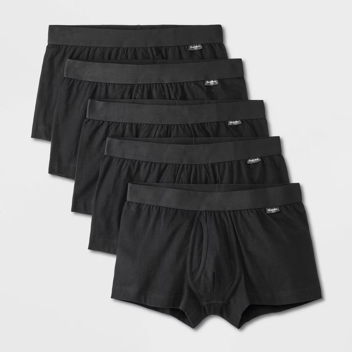 Men's Trunks 5pk - Goodfellow & Co™ Black | Target