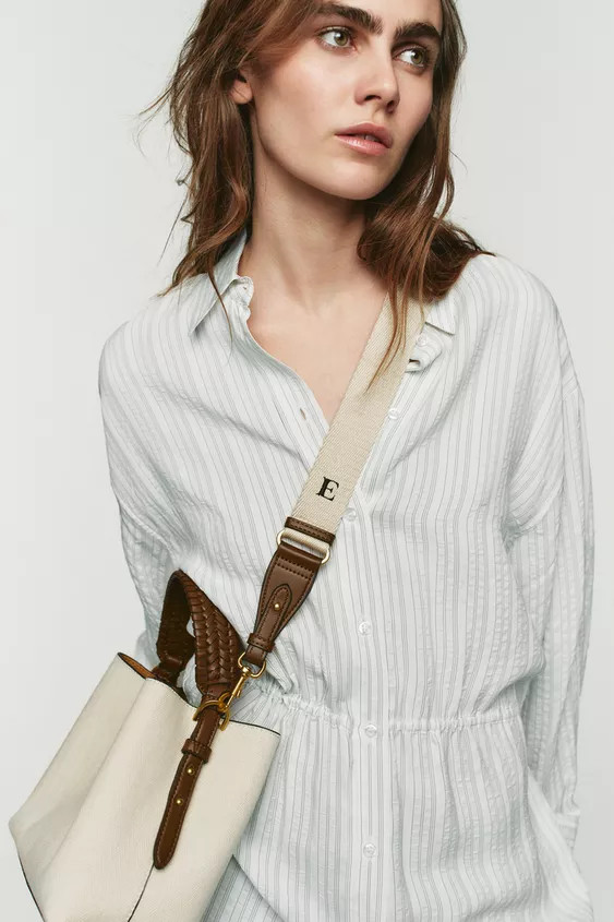 SHOULDER BAG WITH METAL DETAILS | Zara US