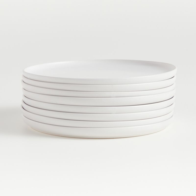 Wren Matte White Dinner Plates, Set of 8 + Reviews | Crate & Barrel | Crate & Barrel