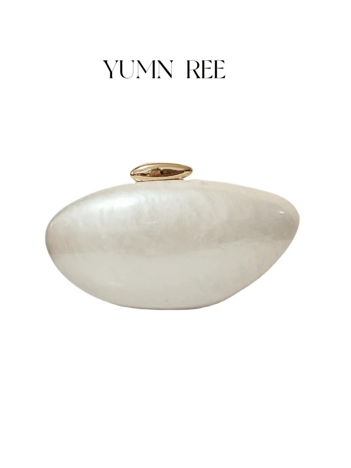 Chic New Euorpean&American Style Plain Acrylic Evening Bag Glamorous Women Dinner Party Prom Clutch Purse Solid Magnet Closure Chains Handbag Elegant Lady Dress Banquet Bridal Cosmetic Bag | SHEIN