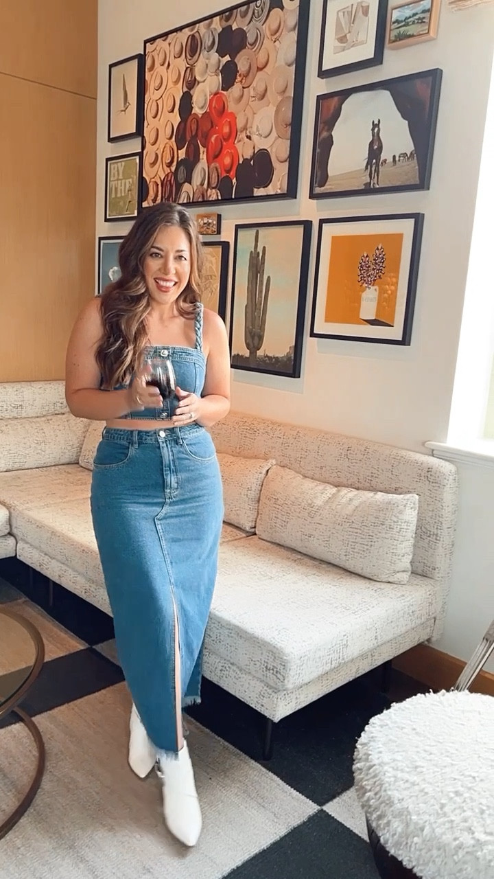 This adorable denim set is on major sale and under 50$ for the both! Perfect for any country concert, Nashville trip or just a cowgirl dress up! Love this denim 2 piece set! 

#LTKsalealert #LTKunder50 #LTKunder100