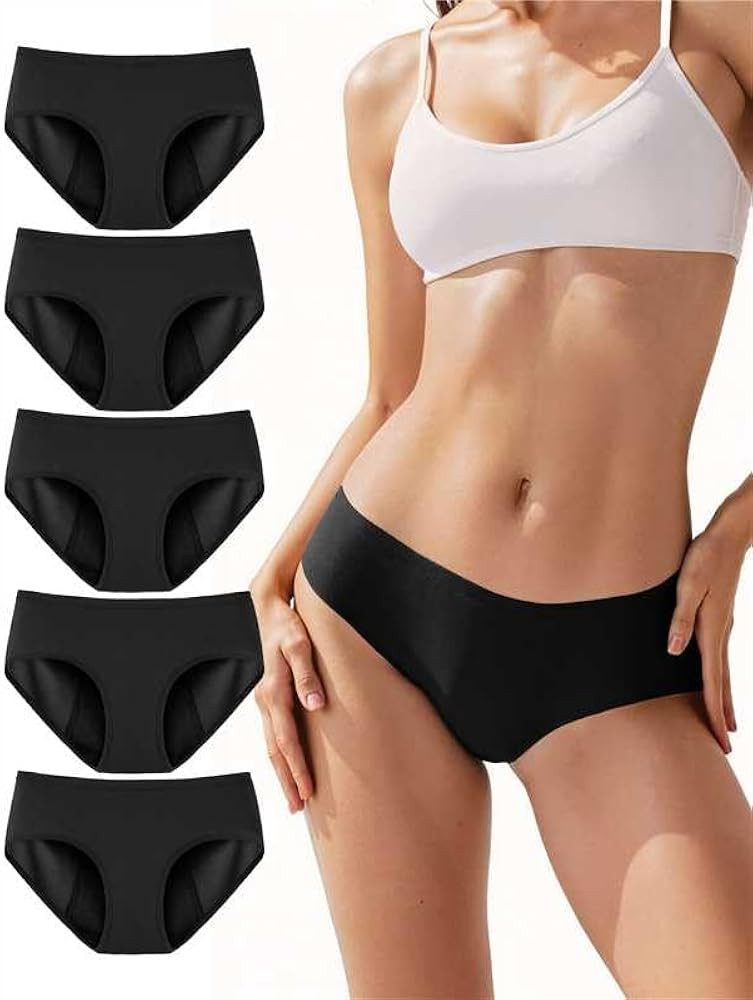 TIICHOO Period Underwear for Women Heavy Flow Soft Menstrual Panties Teens Ladies Leakproof Incon... | Amazon (US)