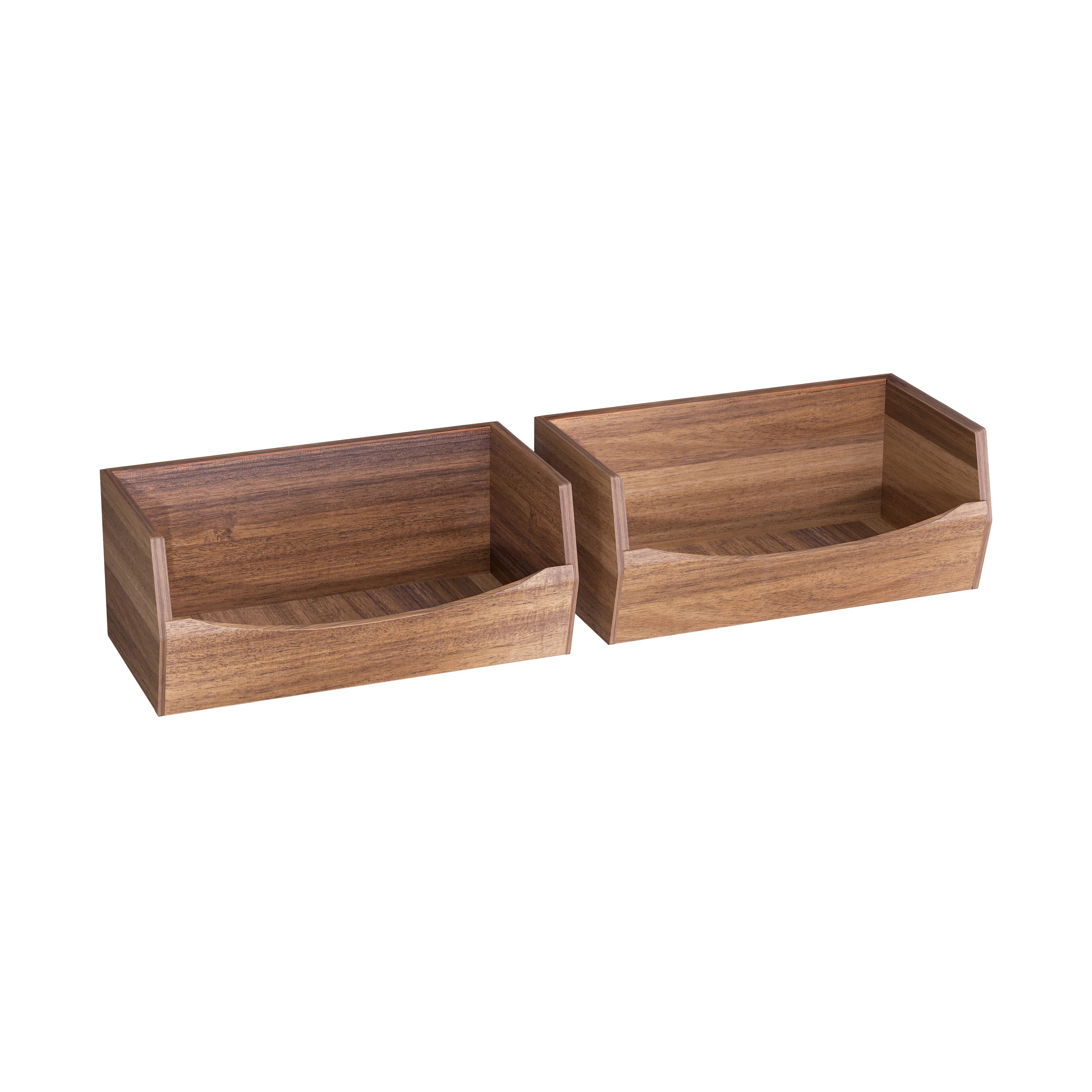 Acacia Wood Stackable Bin Organizer | Wayfair North America