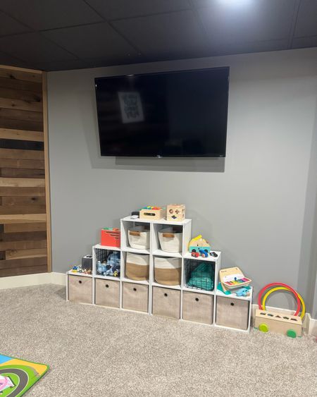 Playroom organization 😊 🧸 

Target finds. Home organization. Toy organization. Basement playroom. 

#LTKhome #LTKfamily