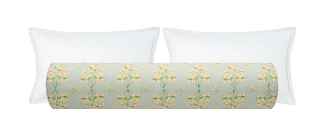 The Bolster : Suzanna Lulie Wallace Designer Bed and Home Floral Print - Etsy | Etsy (US)