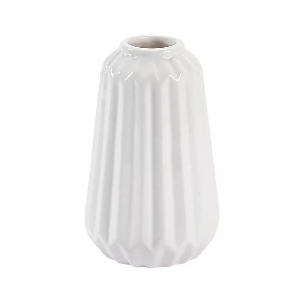 White Ceramic Vase 3Pc - Home Decor - 3 Pieces - Walmart.com | Walmart (US)