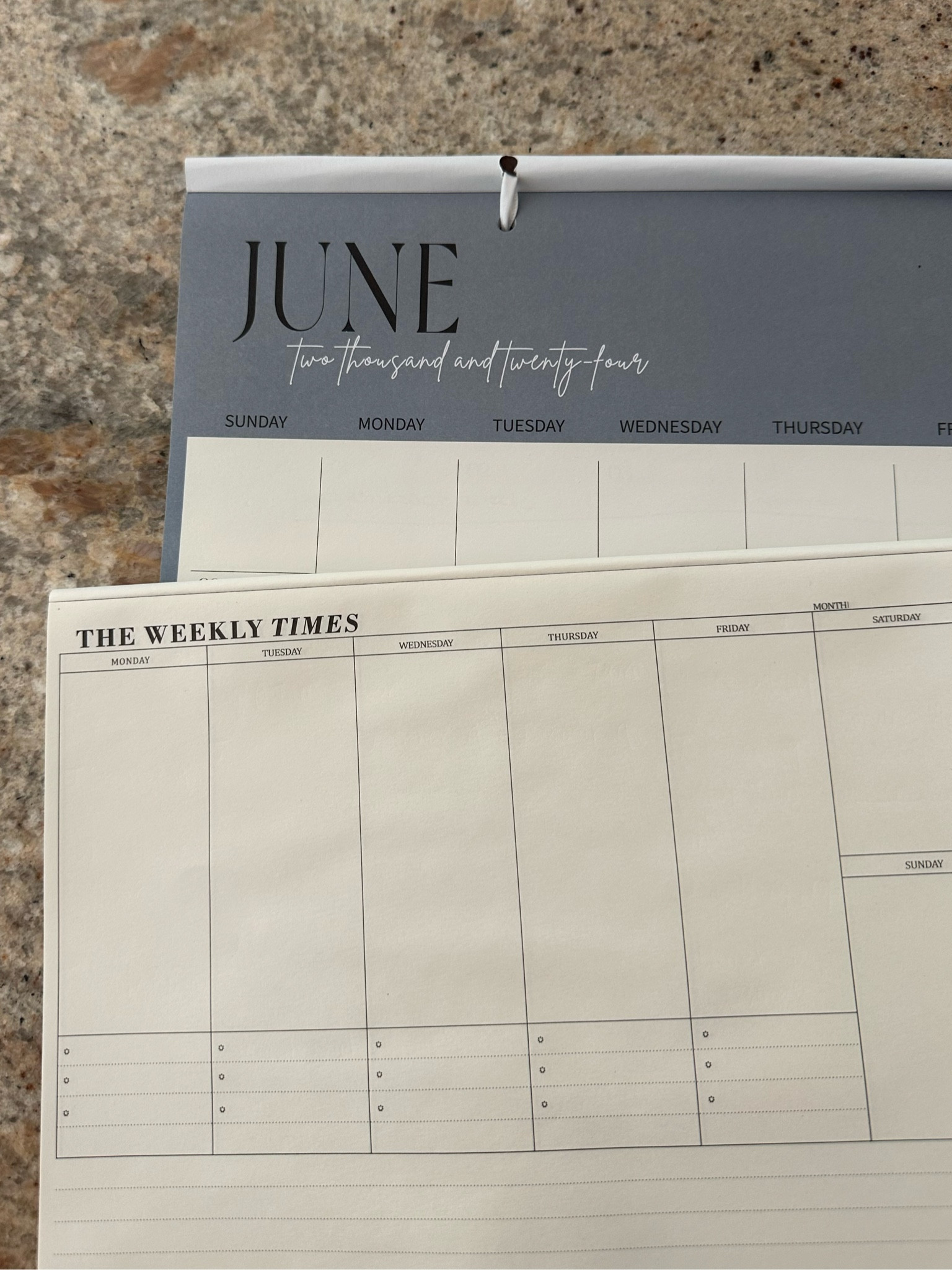 Monthly and weekly calendar

#LTKFamily #LTKHome #LTKTravel