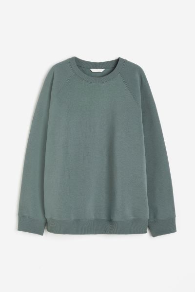 Sweatshirt - Dark sage green - Ladies | H&M US | H&M (US + CA)