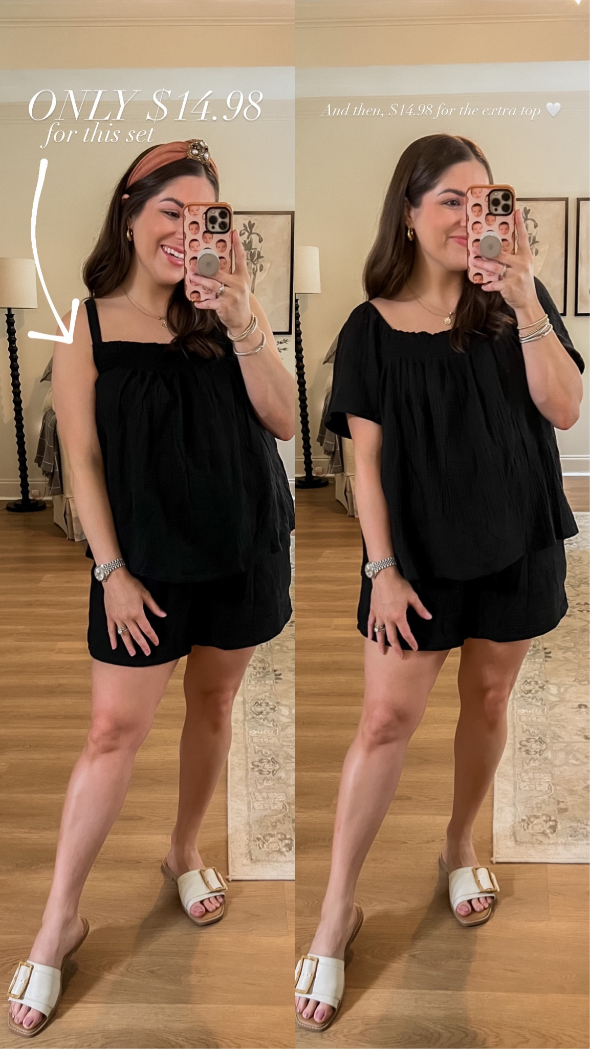Cute little @walmart sets for only $14.98 🤌🏼 // women’s ootd, women’s top, women’s set, loungewear, Walmart fashion, bump friendly 

#LTKstyletip #LTKbump