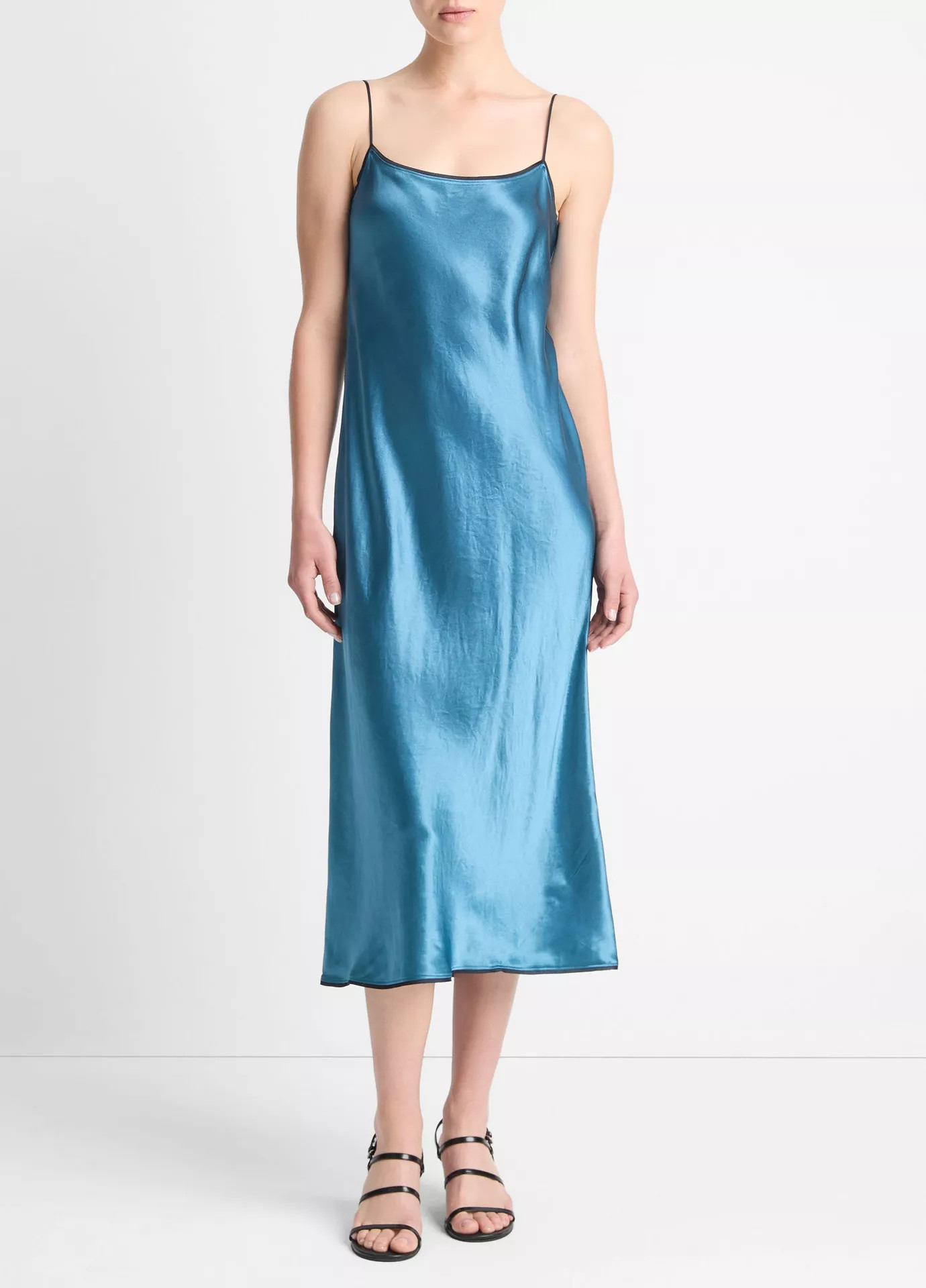 Satin Tipped Slip Dress | Vince LLC