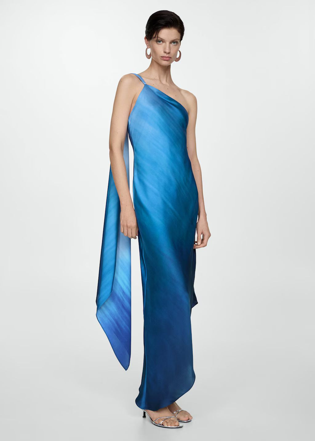 Asymmetrical gradient dress -  Women | Mango USA | MANGO (US)