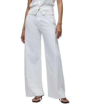 Jodie High Rise Loose Fit Wide Leg Jeans in White | Bloomingdale's (US)
